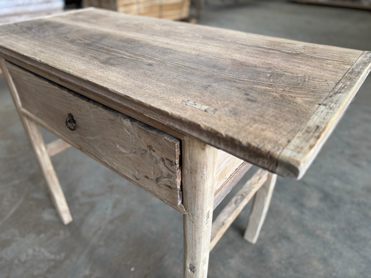 1 drawer trestle table – Burgess Reclamation