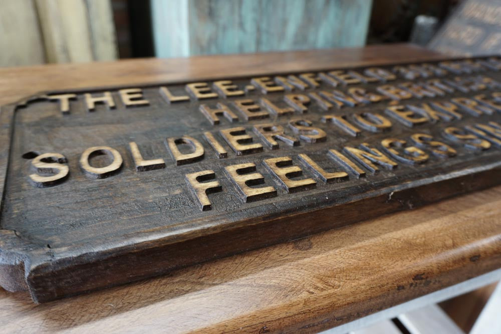 wooden sign – Burgess Reclamation